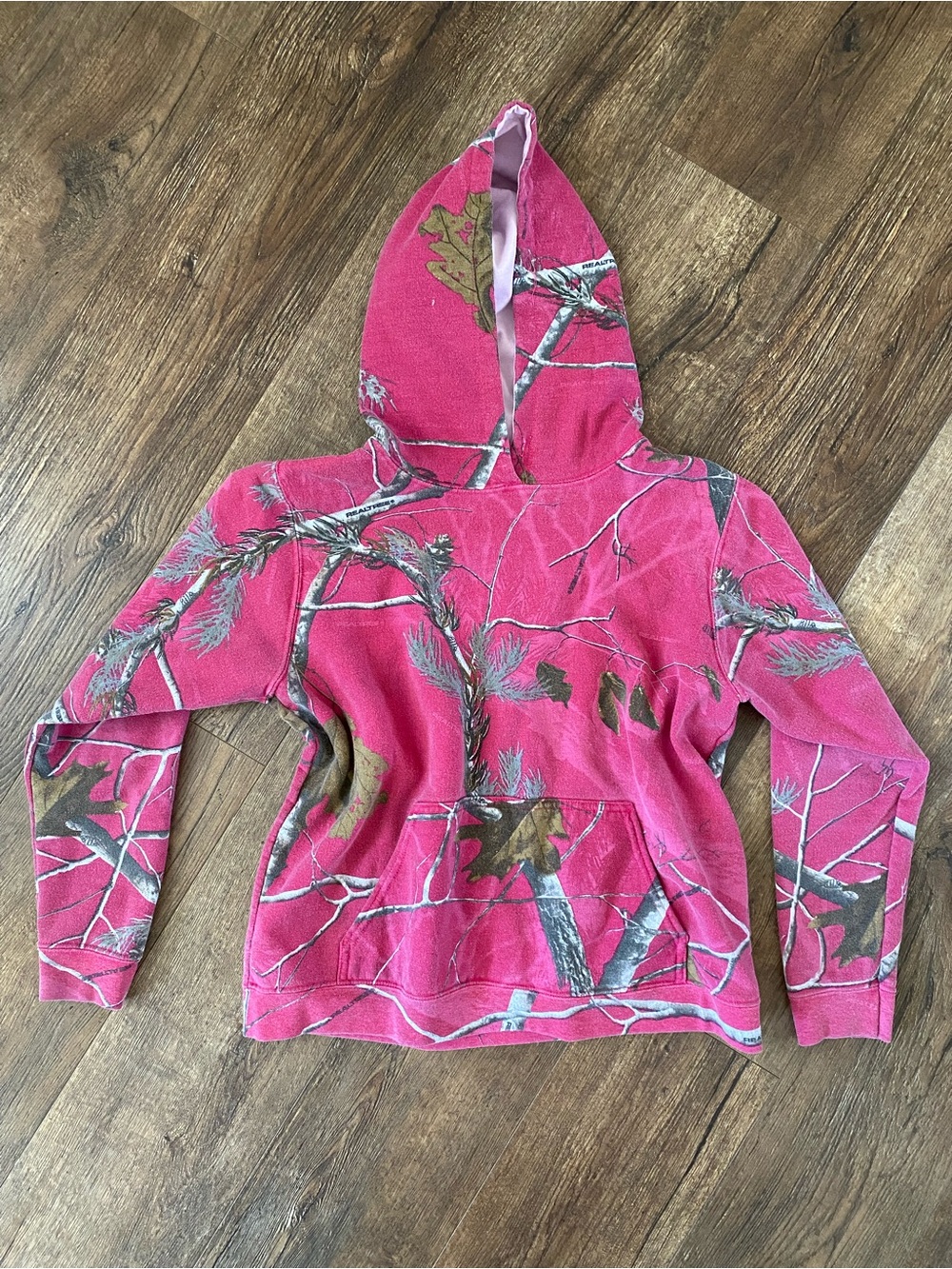 Pink Forest Camo Hoodie